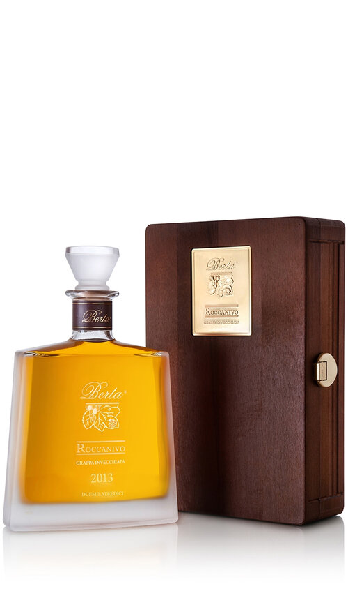 Grappa Berta Roccanivo in Holzkiste